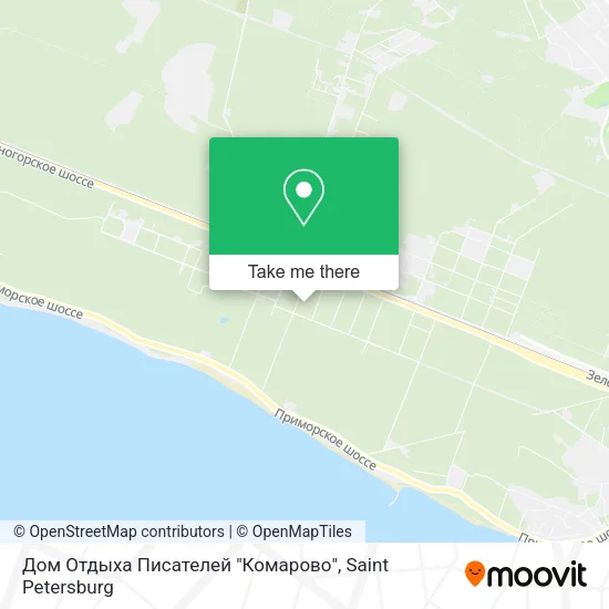 Дом Отдыха Писателей "Комарово" map