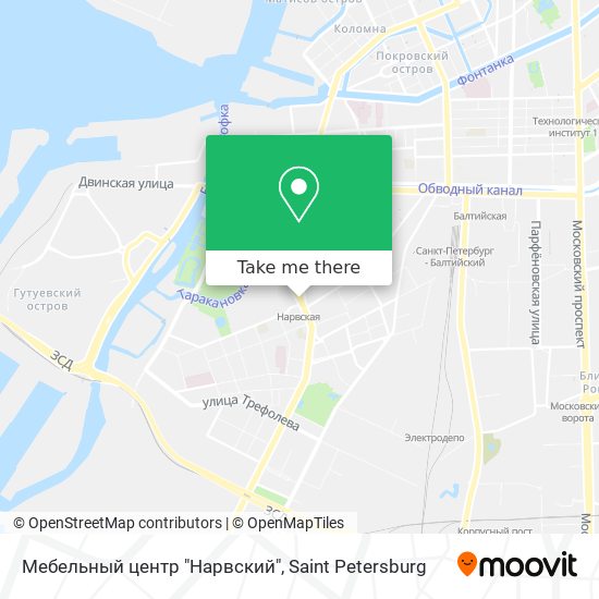 Мебельный центр "Нарвский" map