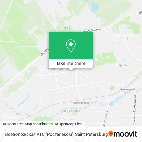 Всеволожская АТС "Ростелеком" map