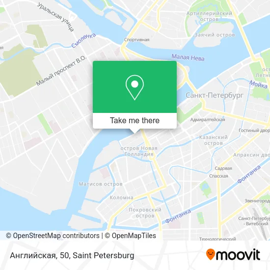 Английская, 50 map