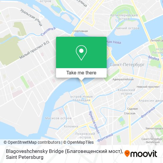 Blagoveshchensky Bridge (Благовещенский мост) map