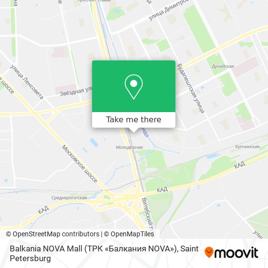 Balkania NOVA Mall (ТРК «Балкания NOVA») map