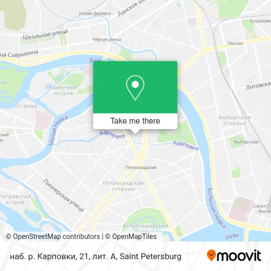 наб. р. Карповки, 21, лит. А map
