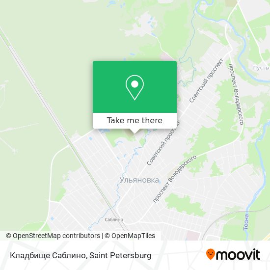 Кладбище Саблино map