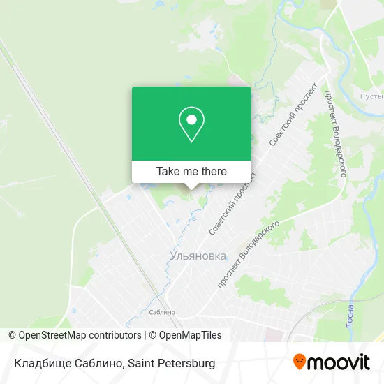 Кладбище Саблино map