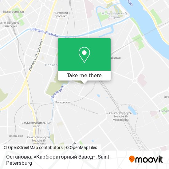 Остановка «Карбюраторный Завод» map