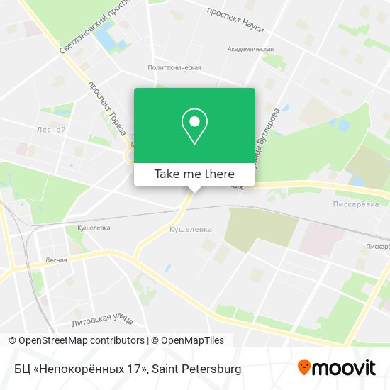БЦ «Непокорённых 17» map