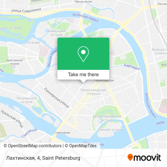 Лахтинская, 4 map