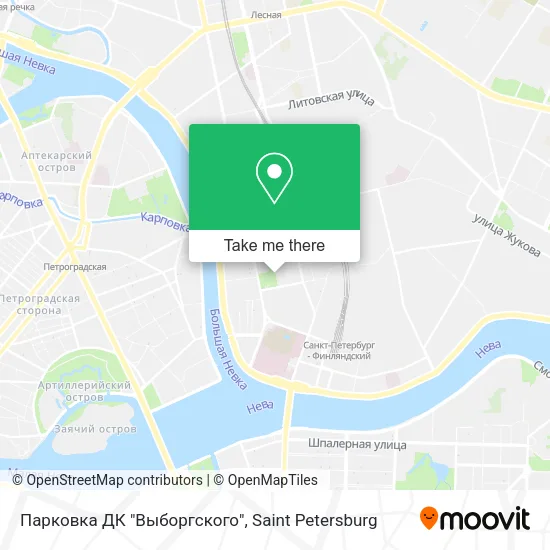 Парковка ДК "Выборгского" map