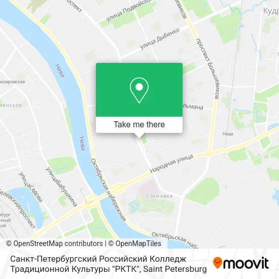 Санкт-Петербургский Российский Колледж Традиционной Культуры "РКТК" map