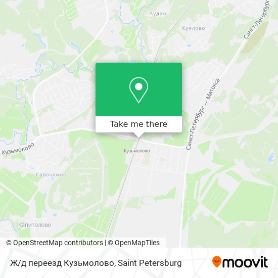 Ж/д переезд Кузьмолово map