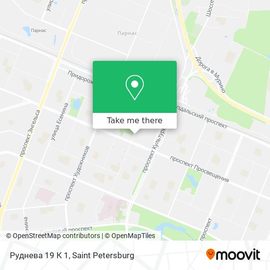 Руднева 19 К 1 map