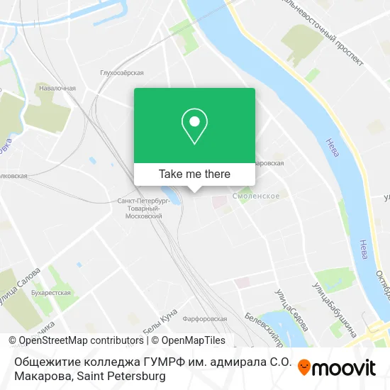 Общежитие колледжа ГУМРФ им. адмирала С.О. Макарова map