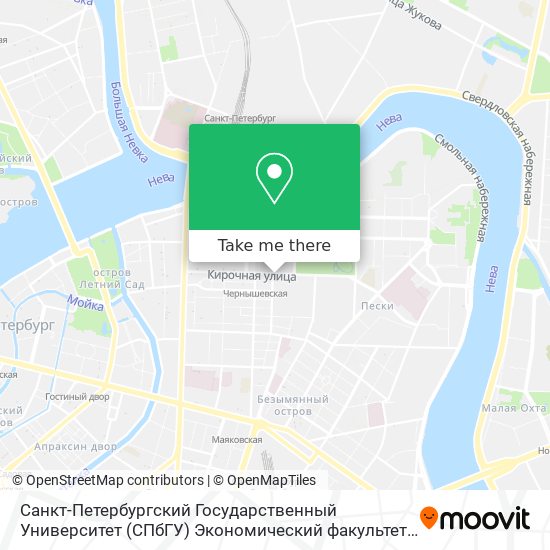 Санкт-Петербургский Государственный Университет (СПбГУ) Экономический факультет map