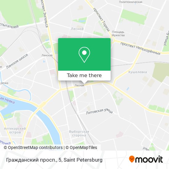 Гражданский просп., 5 map