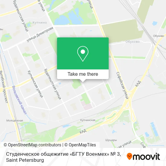 Студенческое общежитие «БГТУ Военмех» № 3 map