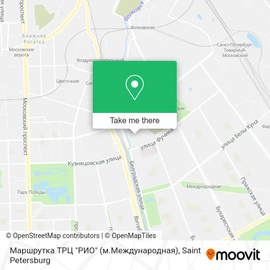 Маршрутка ТРЦ "РИО" (м.Международная) map