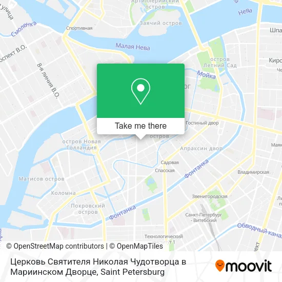 Церковь Святителя Николая Чудотворца в Мариинском Дворце map