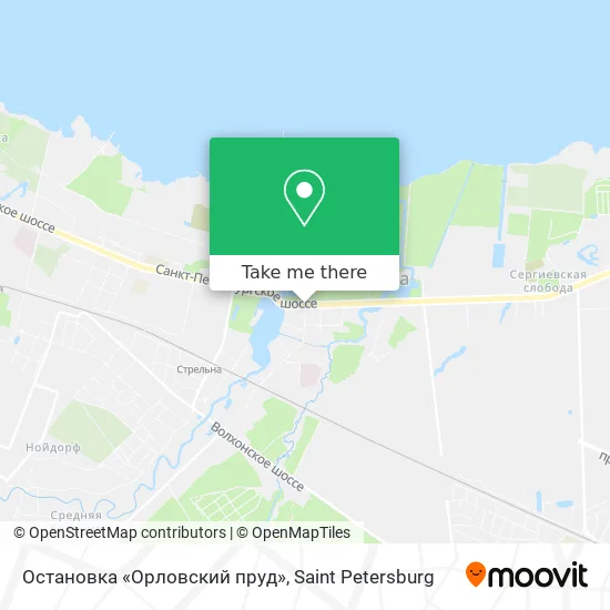 Остановка «Орловский пруд» map