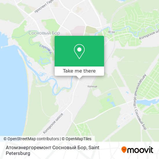 Атомэнергоремонт Сосновый Бор map