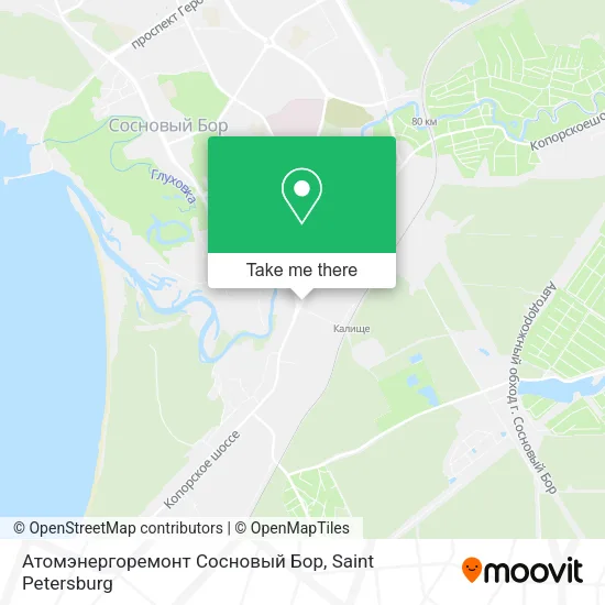 Атомэнергоремонт Сосновый Бор map