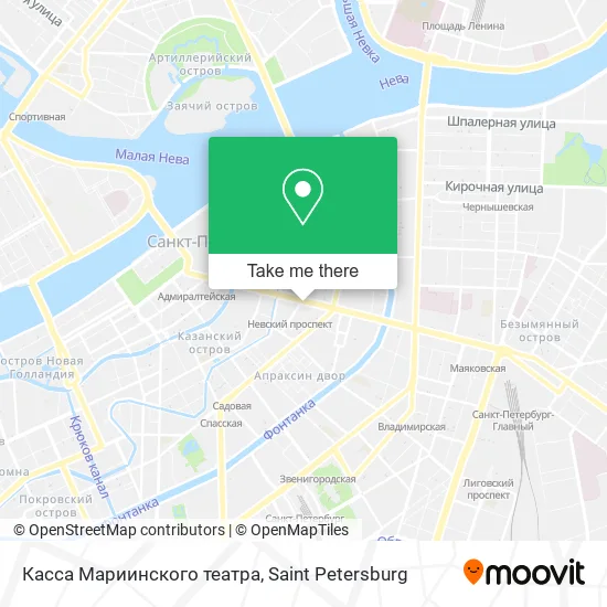 Касса Мариинского театра map