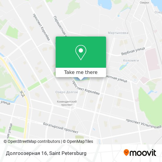 Долгоозерная 16 map