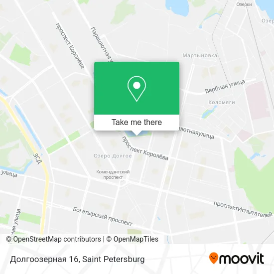 Долгоозерная 16 map
