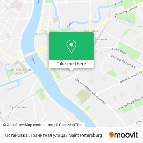 Остановка «Гранитная улица» map