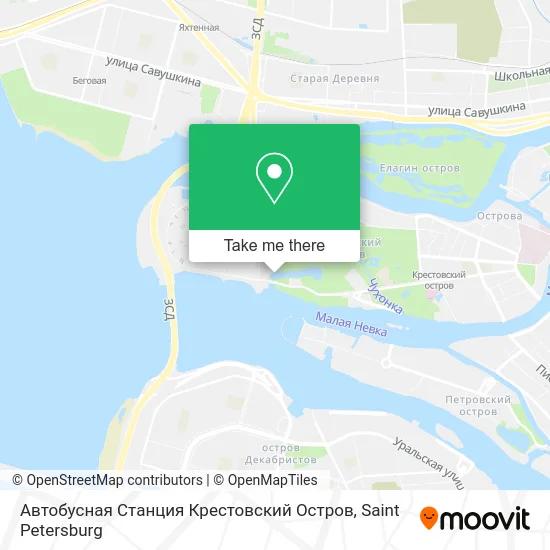 Автобусная Станция Крестовский Остров map