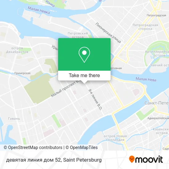 девятая линия дом 52 map