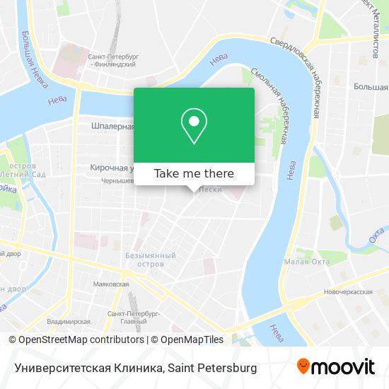 Университетская Клиника map