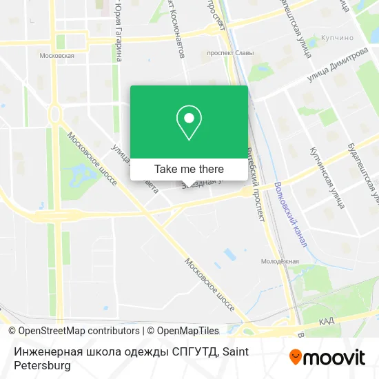 Инженерная школа одежды СПГУТД map