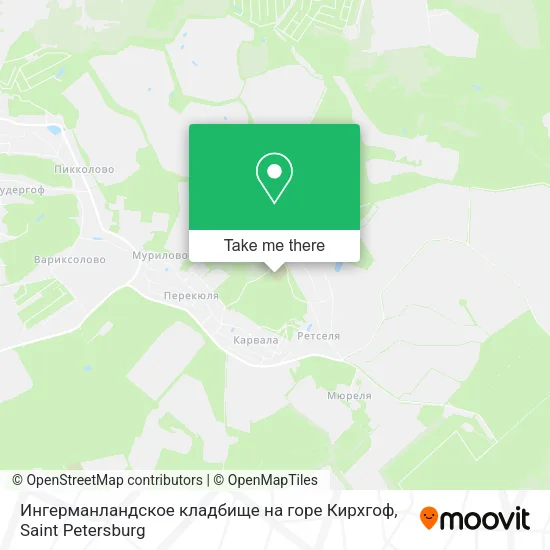 Ингерманландское кладбище на горе Кирхгоф map