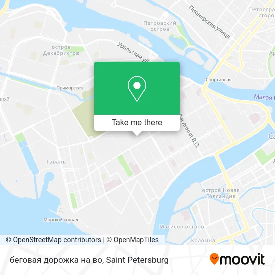 беговая дорожка на во map