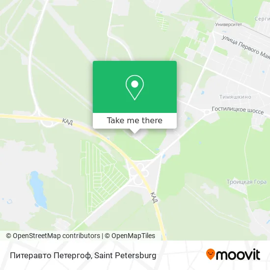 Питеравто Петергоф map