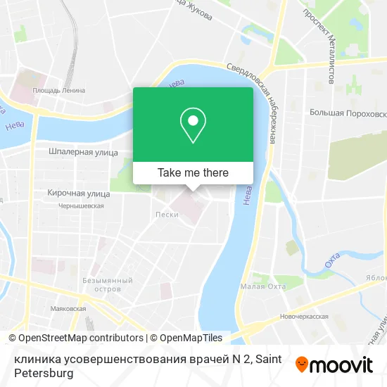 клиника усовершенствования врачей N 2 map