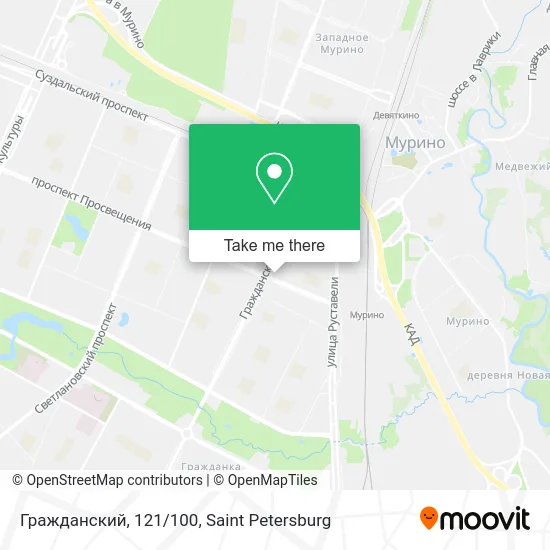 Гражданский, 121/100 map