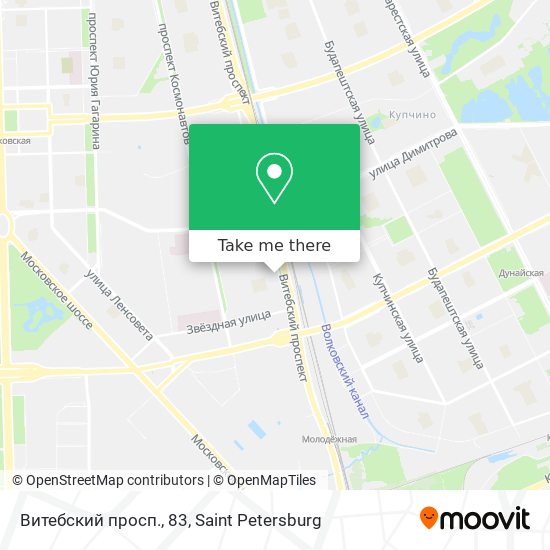 Витебский просп., 83 map