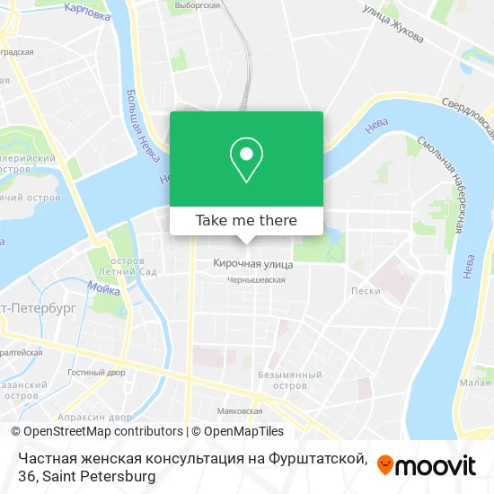 Частная женская консультация на Фурштатской, 36 map