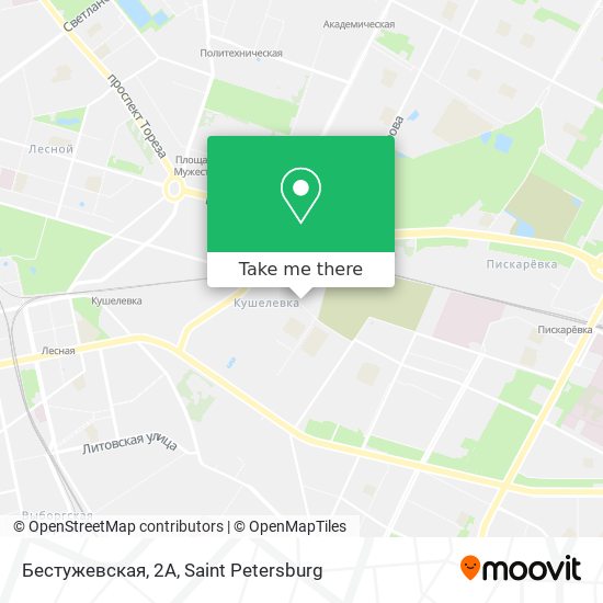 Бестужевская, 2А map