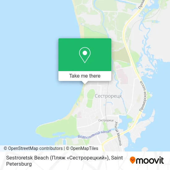 Sestroretsk Beach (Пляж «Сестрорецкий») map