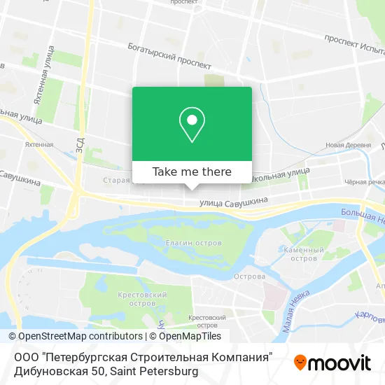 ООО "Петербургская Строительная Компания"  Дибуновская 50 map