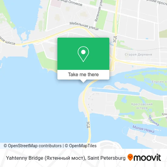 Yahtenny Bridge (Яхтенный мост) map