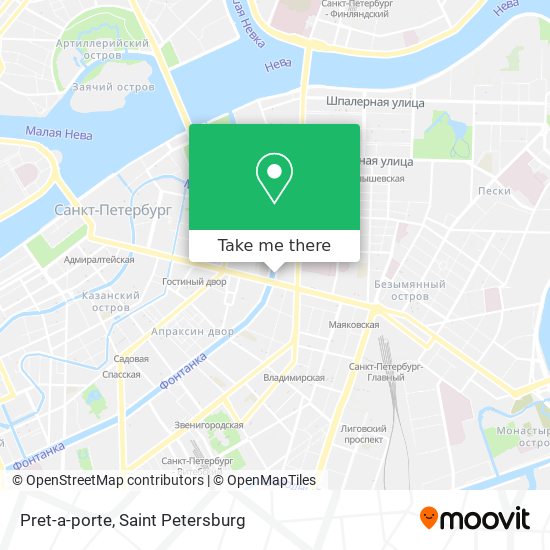 Pret-a-porte map