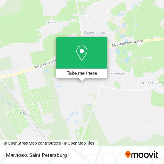 Мяглово map