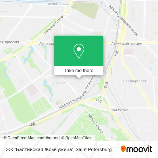 ЖК "Балтийская Жемчужина" map