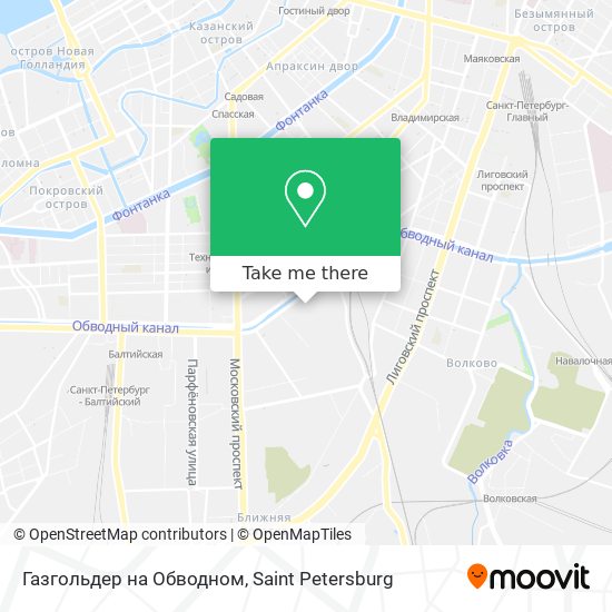 Газгольдер на Обводном map