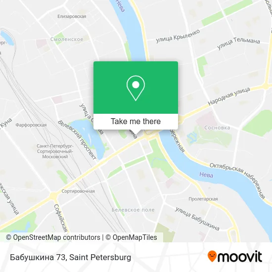 Бабушкина 73 map