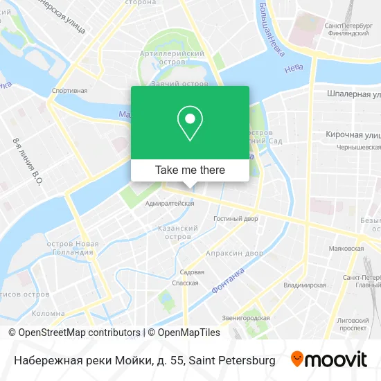 Набережная реки Мойки, д. 55 map
